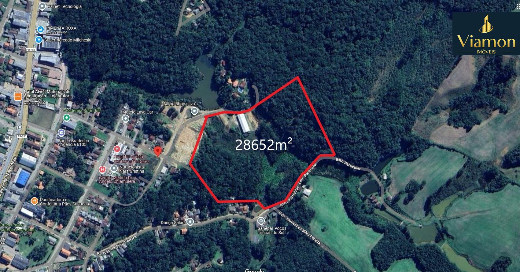 Terreno à venda, 28.652 m2 por R  4.599.000,00 - Centro - Tiju...