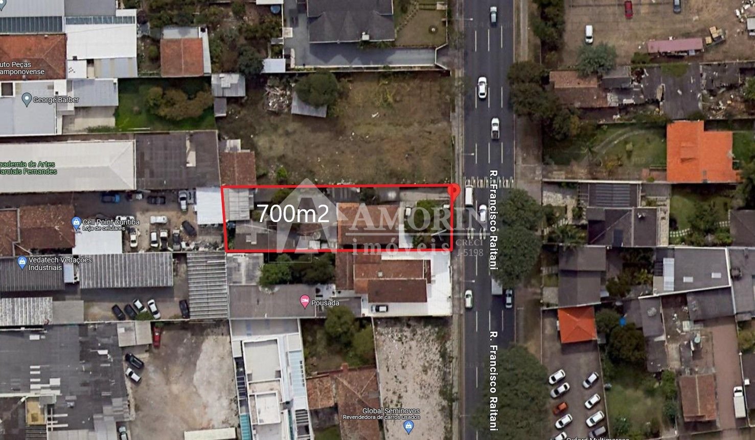 Terreno à venda, 700 m2 por R  1.350.000,00 - Capão Raso - Cur...