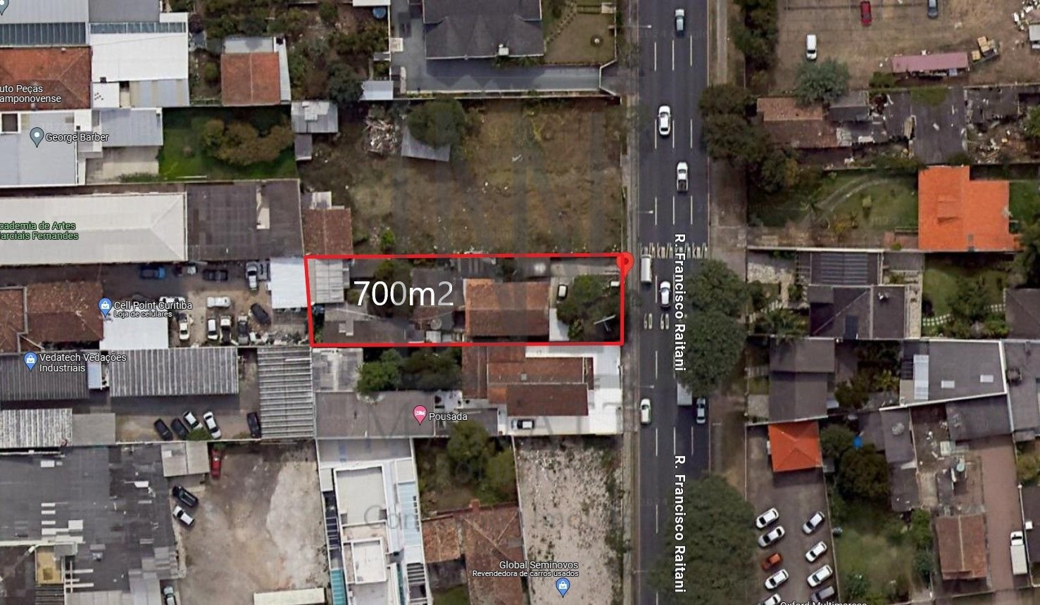 Terreno à venda, 700 m2, Capão Raso - Curitiba PR