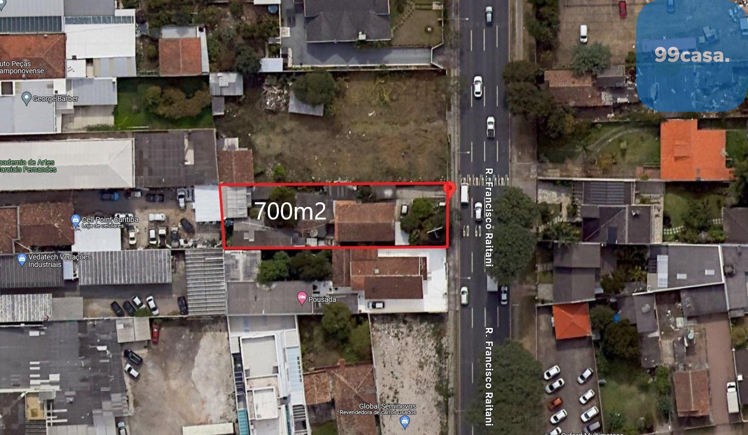 Terreno à venda, 700 m2 por R  1.350.000,00 - Capão Raso - Cur...