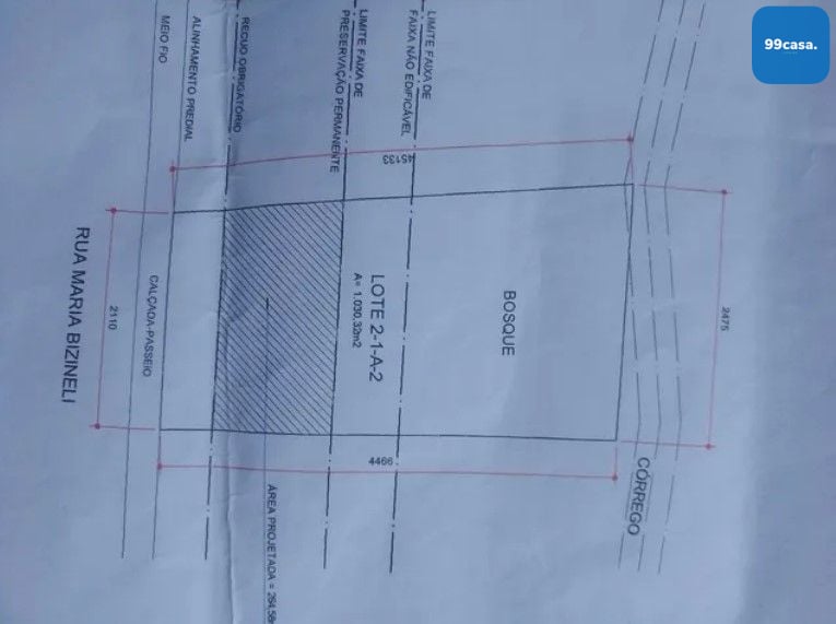 Terreno ZR-1 de 1.030 m  com fundos para novo Parque Mossunguê
