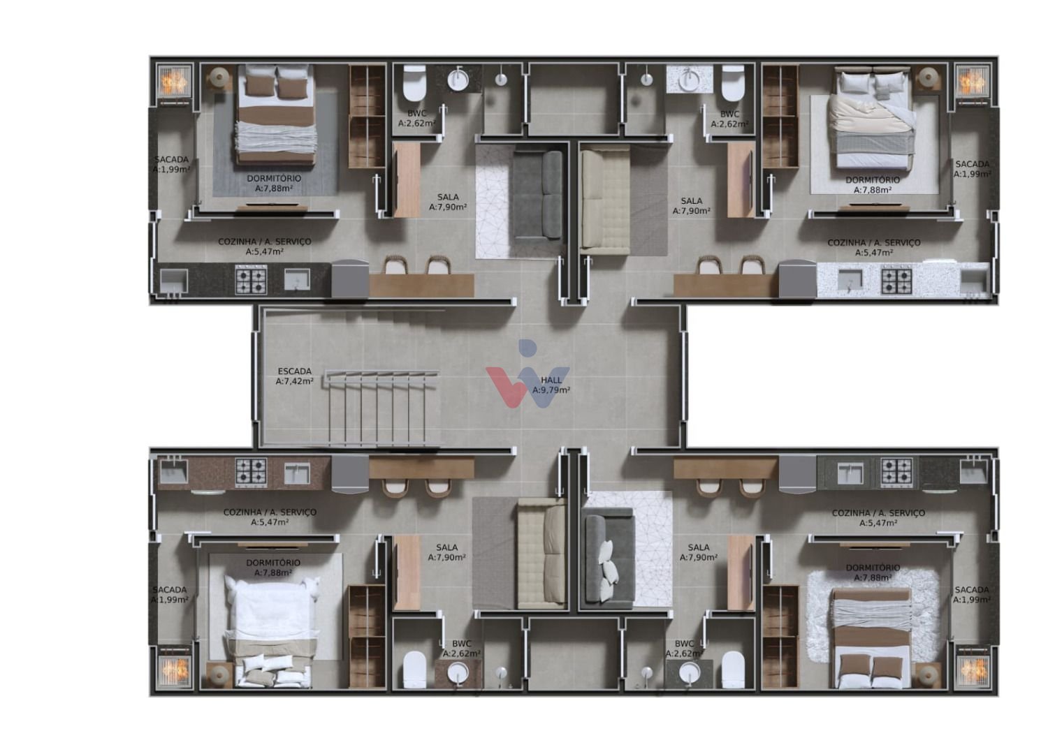 Apartamento com 1 dormitório à venda, 30 m  por R  185.000,00 ...