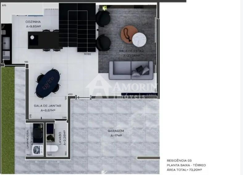 Casa com 3 dormitórios à venda,174.00 m , centro, CURITIBA - PR