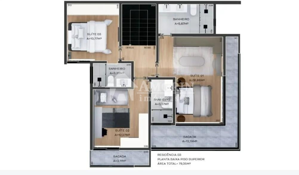 Casa com 3 dormitórios à venda,174.00 m , centro, CURITIBA - PR