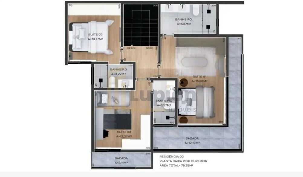 Casa com 3 dormitórios à venda,174.00 m , centro, CURITIBA - PR