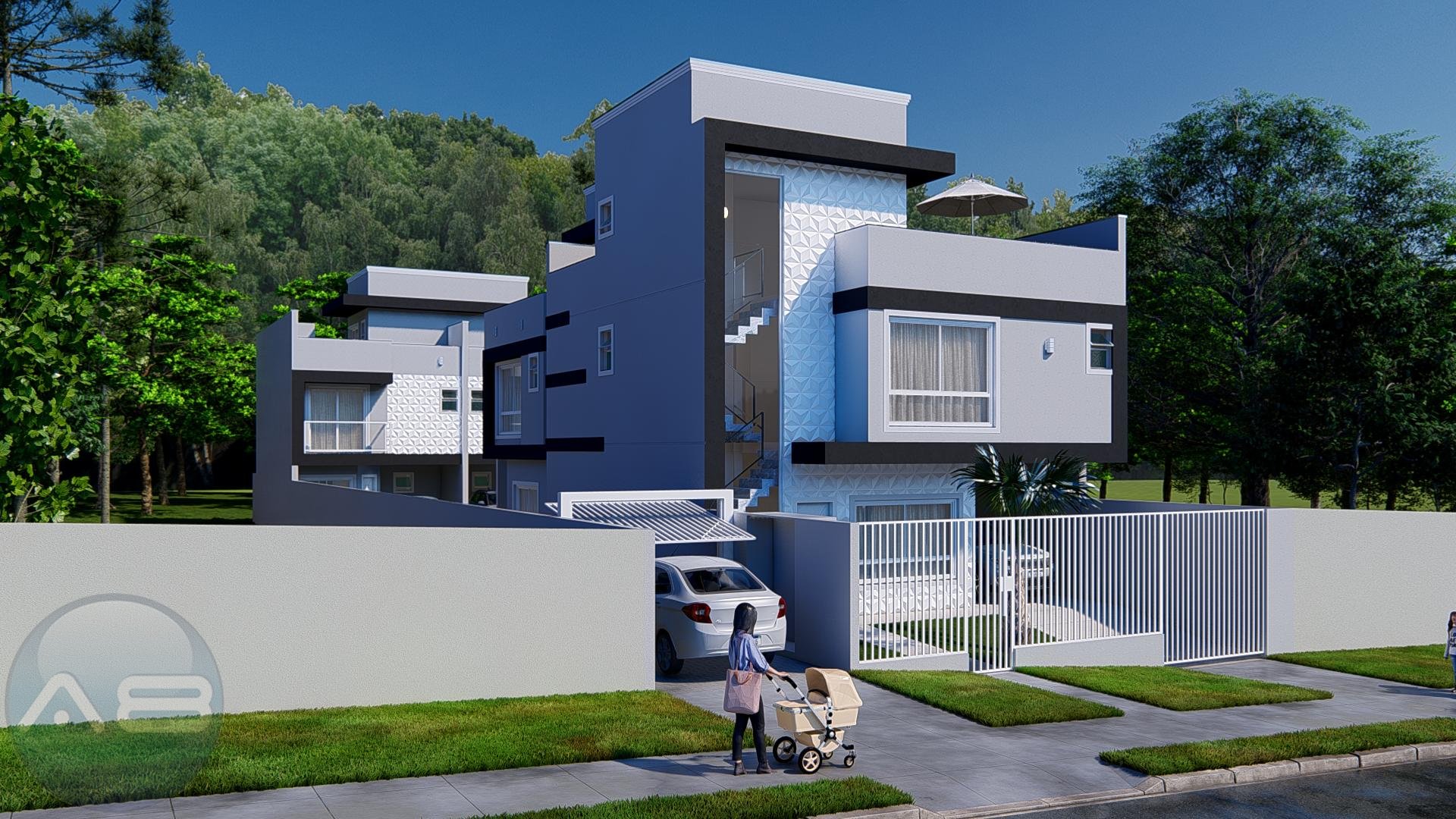 Sobrado novo no Portão