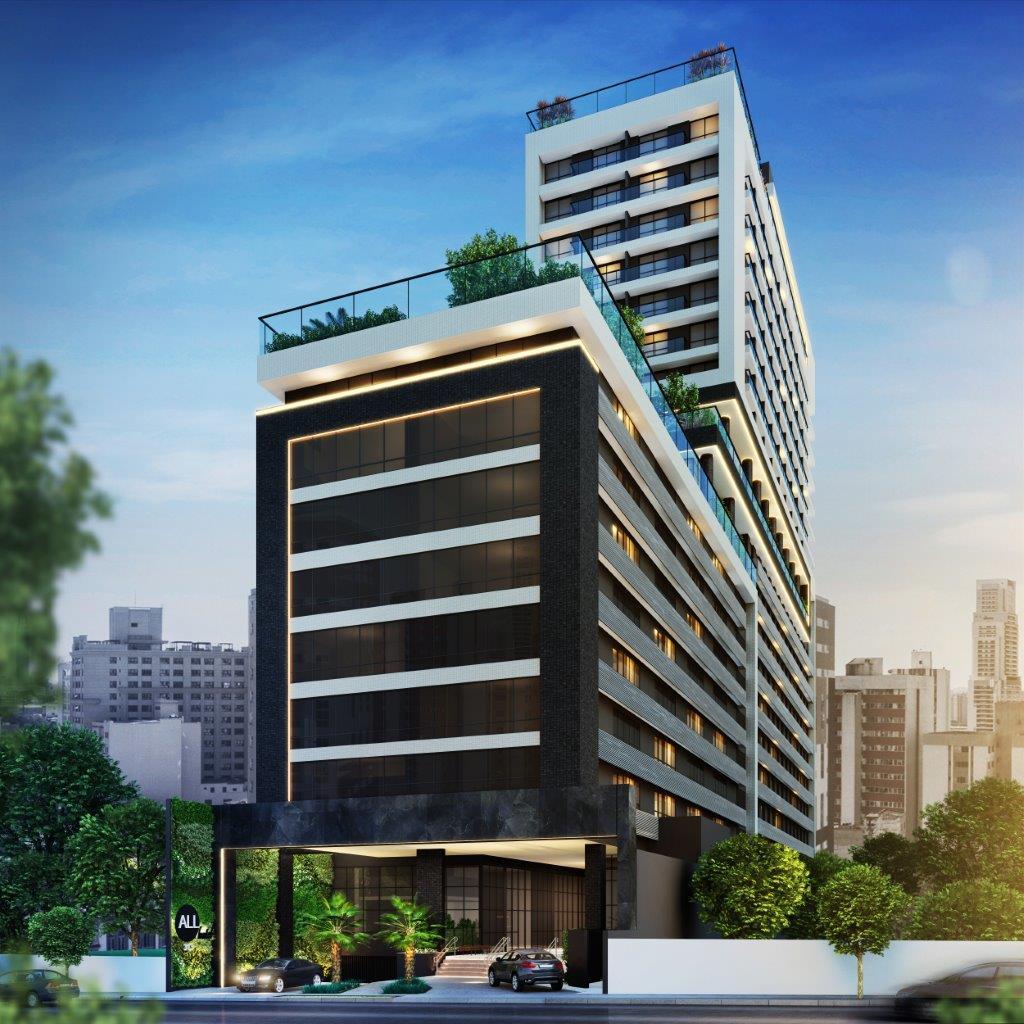 Studio moderno no centro de Curitiba com tecnologia, praticidade e excelente localização