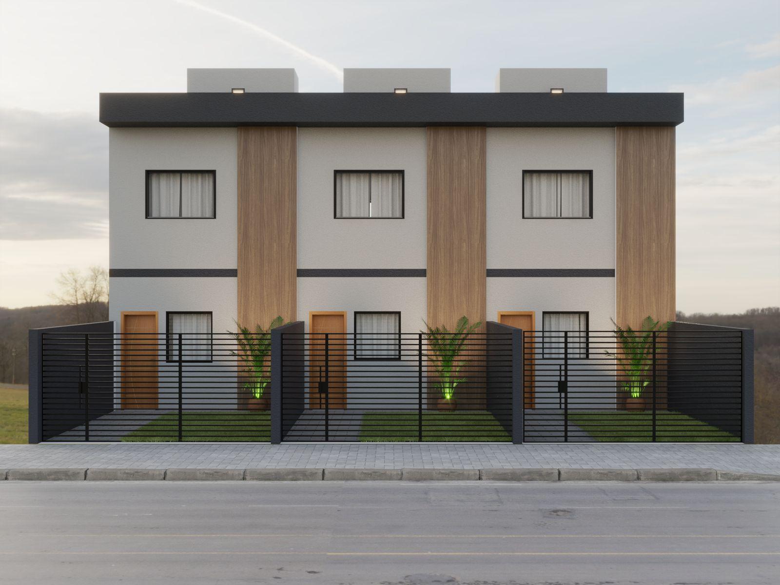 Casa Nova à Venda no Pinheirinho  2 Quartos, Quintal e Segurança