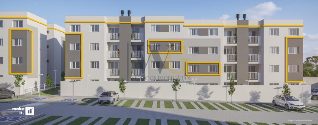 Apartamento Garden Dois Quartos, No Bairro Jardim Amélia Pinhais