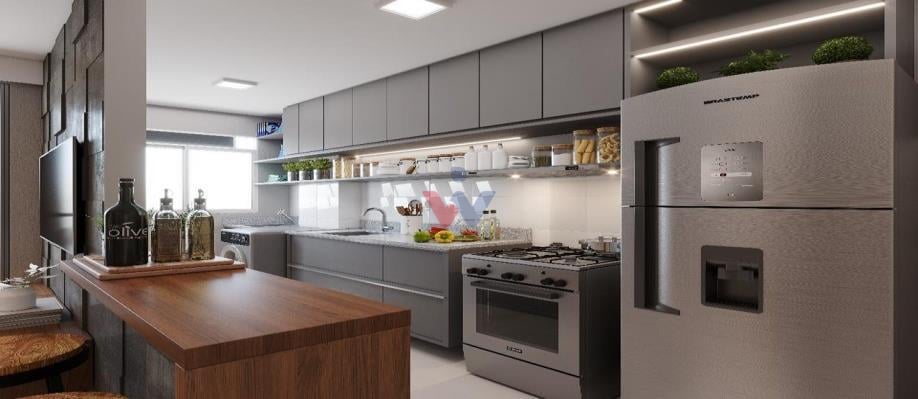 Apartamento com 2 dormitórios à venda,61.91 m , água verde, CU...