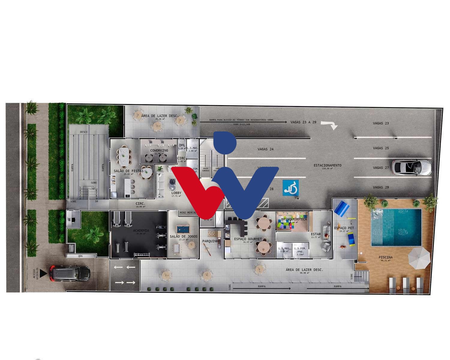 Apartamento com 4 dormitórios à venda, Agua Verde, CURITIBA - PR