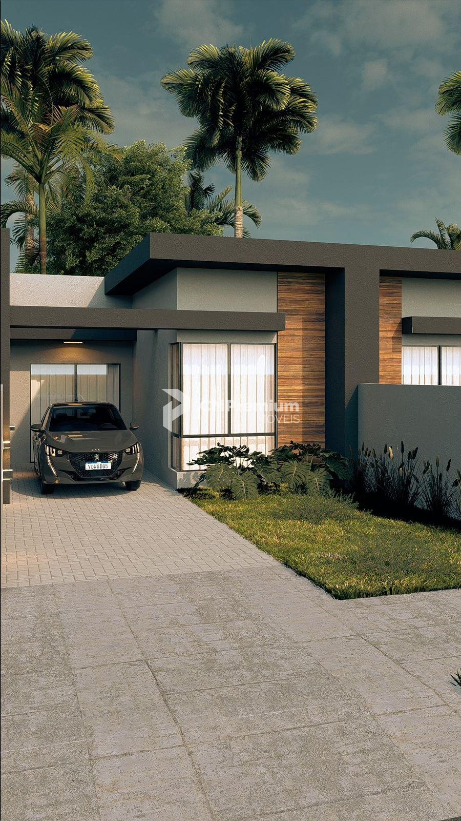Casa Nova 62m  com 3 Quartos, Gourmet, Jardim e Garagem. Confo...