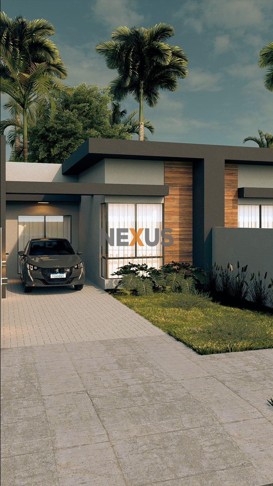 Casa Nova 62m  com 3 Quartos, Gourmet, Jardim e Garagem. Confo...