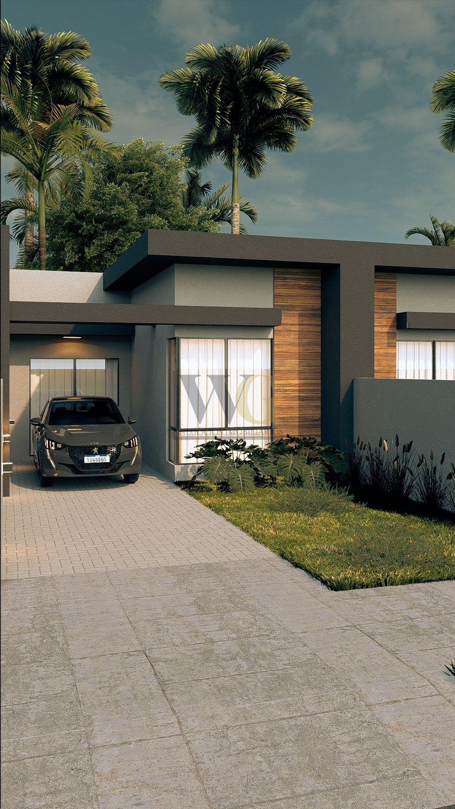 Casa Nova 62m  com 3 Quartos, Gourmet, Jardim e Garagem. Confo...