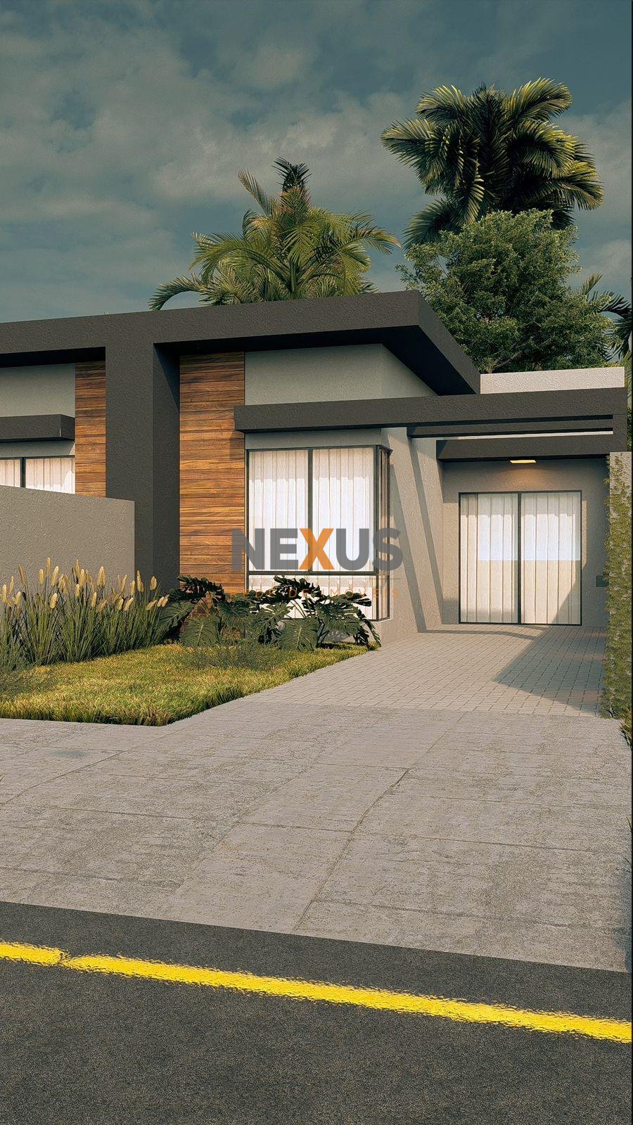 Casa Nova 62m  com 3 Quartos, Gourmet, Jardim e Garagem. Confo...