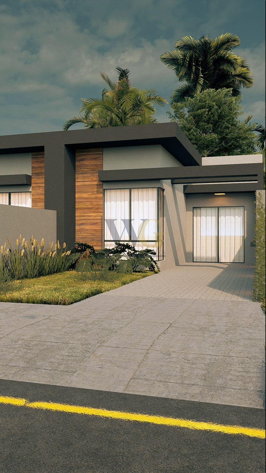 Casa Nova 62m  com 3 Quartos, Gourmet, Jardim e Garagem. Confo...