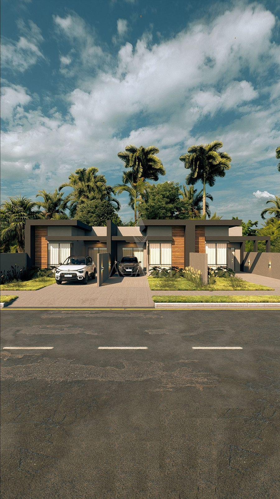 Casa Nova 62m  com 3 Quartos, Gourmet, Jardim e Garagem. Confo...