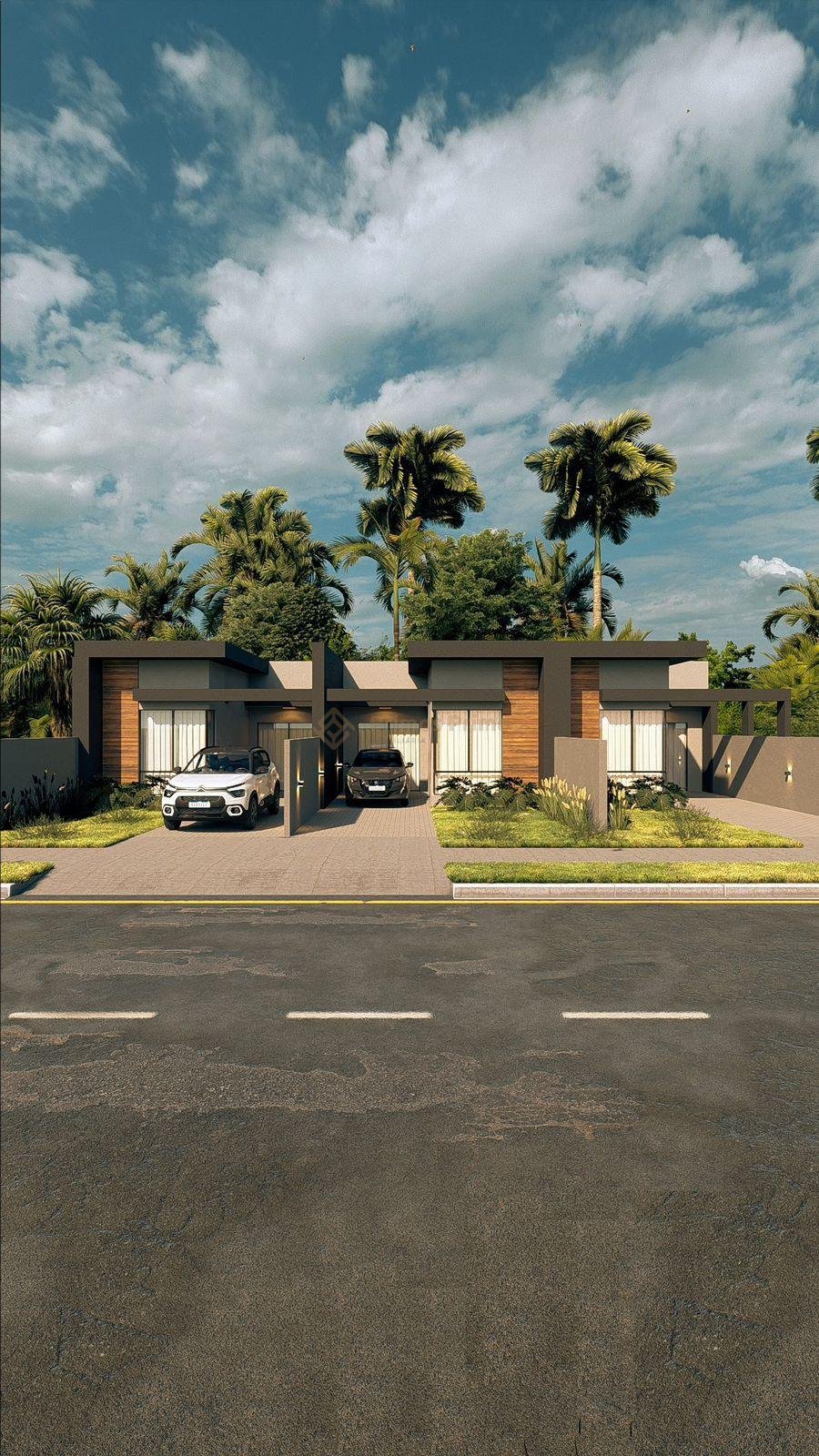Casa Nova 62m  com 3 Quartos, Gourmet, Jardim e Garagem. Confo...