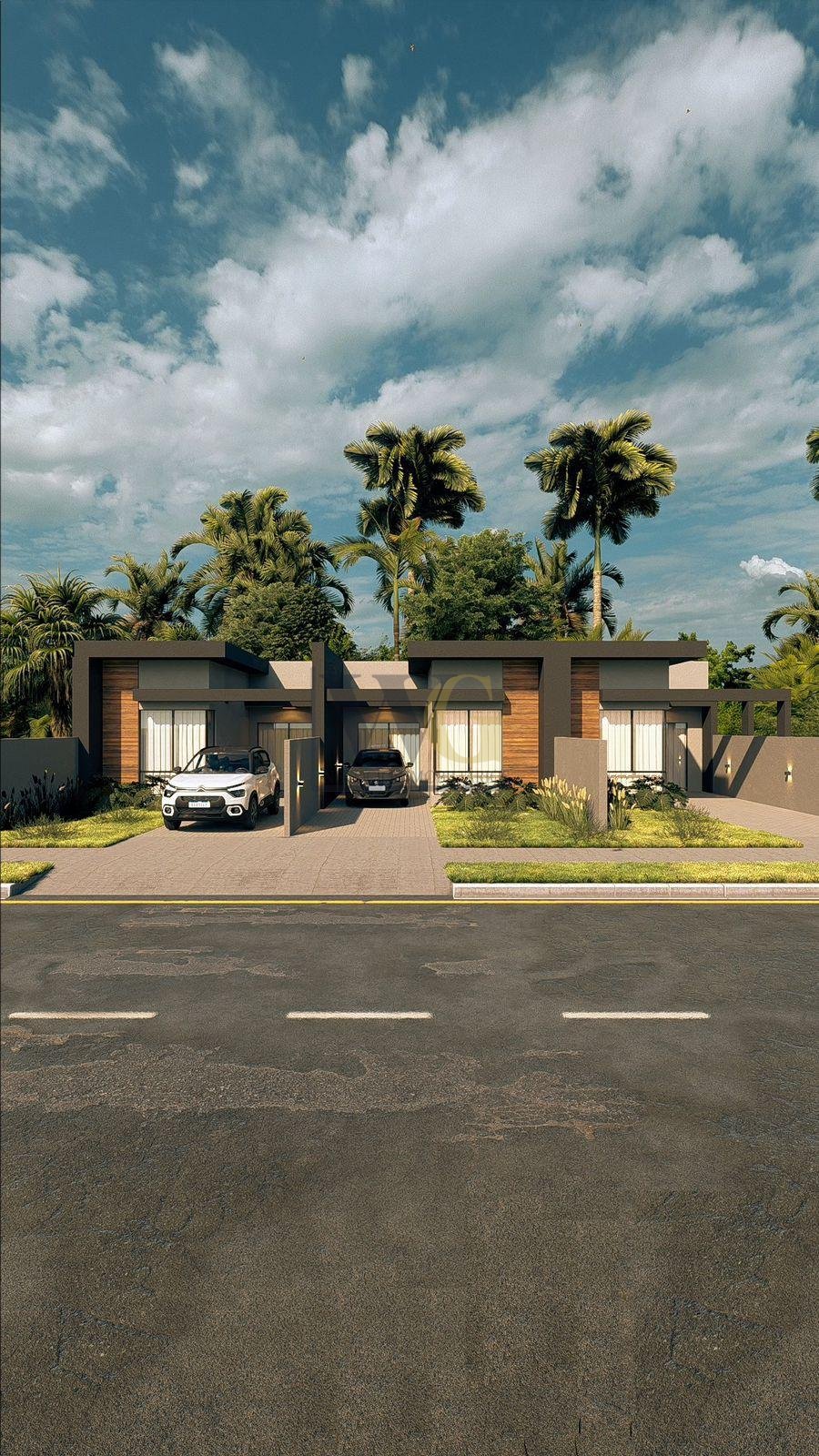 Casa Nova 62m  com 3 Quartos, Gourmet, Jardim e Garagem. Confo...