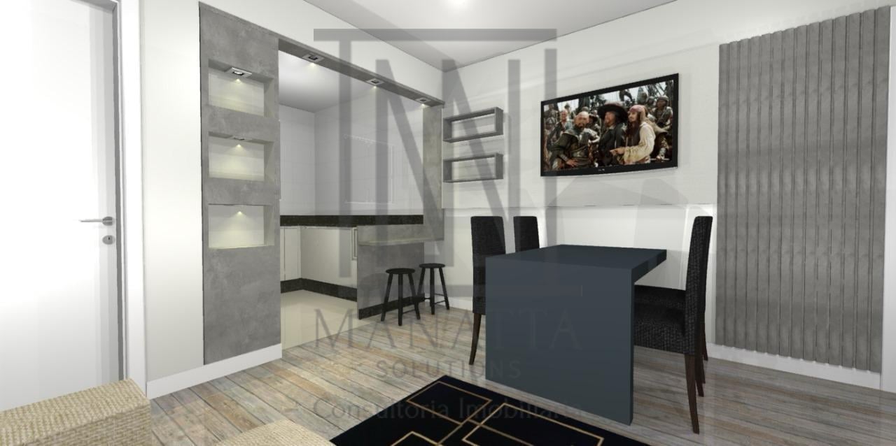 Apartamento mobiliado à venda em Curitiba  2 quartos, moderno ...