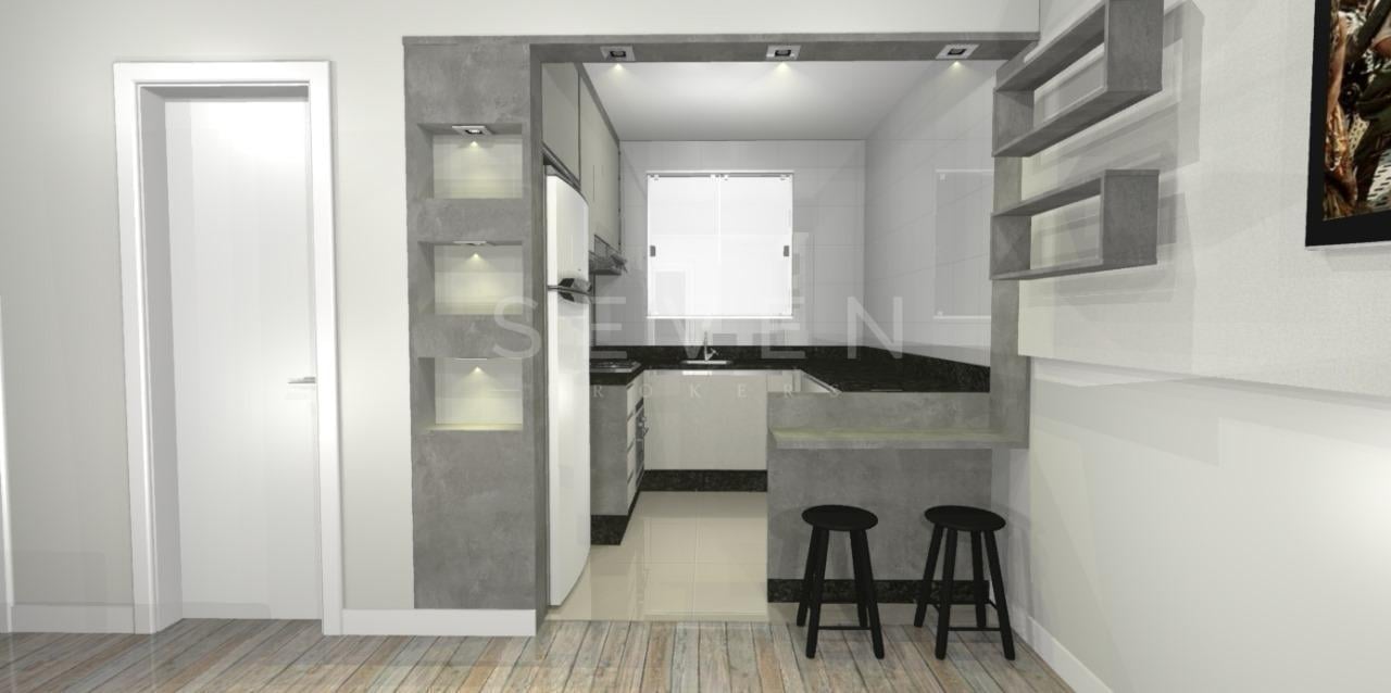 Apartamento mobiliado à venda em Curitiba  2 quartos, moderno ...