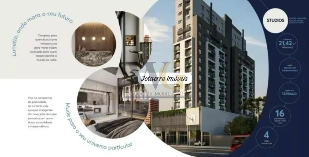 Stúdio 29,38 m  com sacada, churrasqueira e vista panorâmica n...