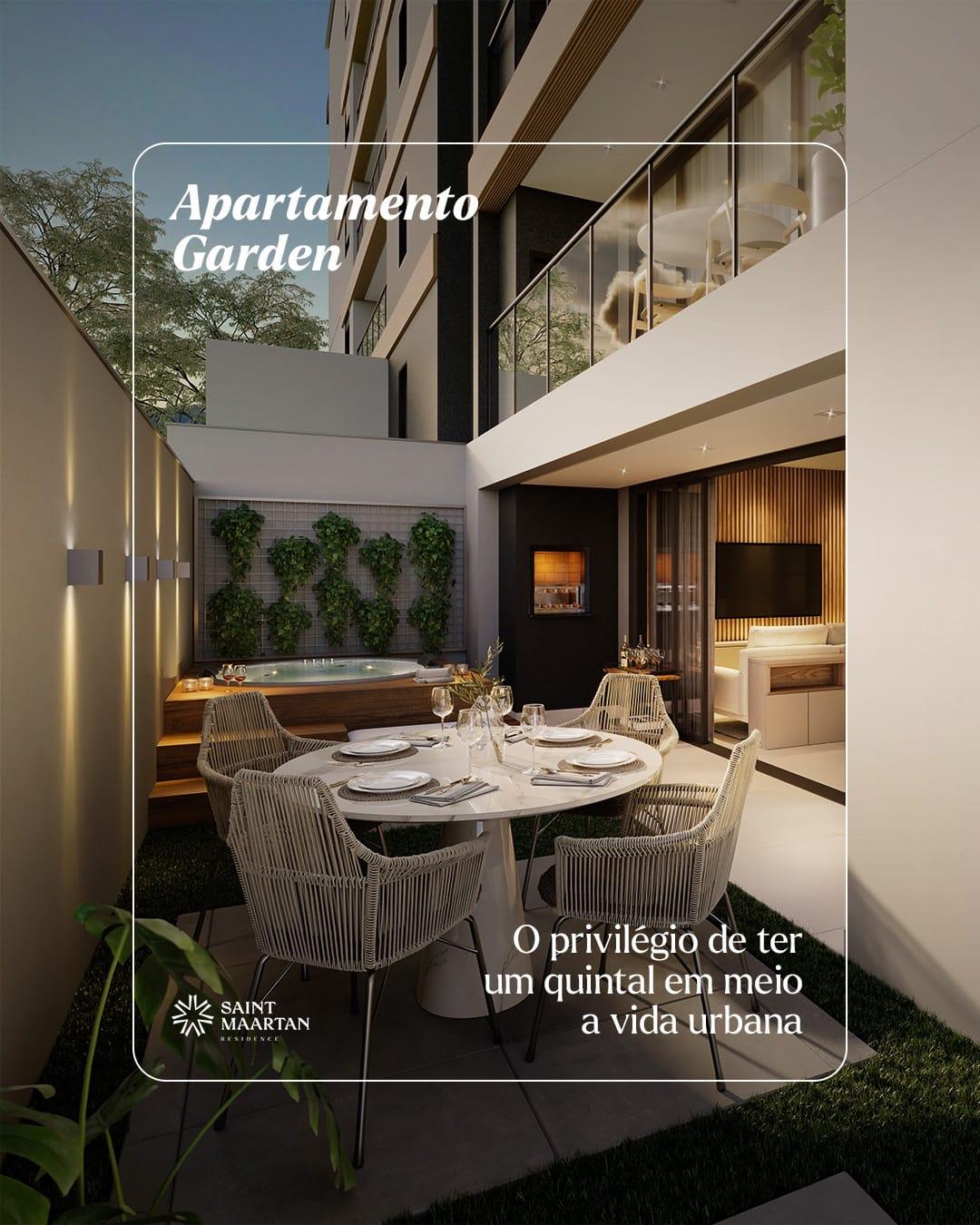 Apartamento Garden com grande 83 m , somente de área externa ,...