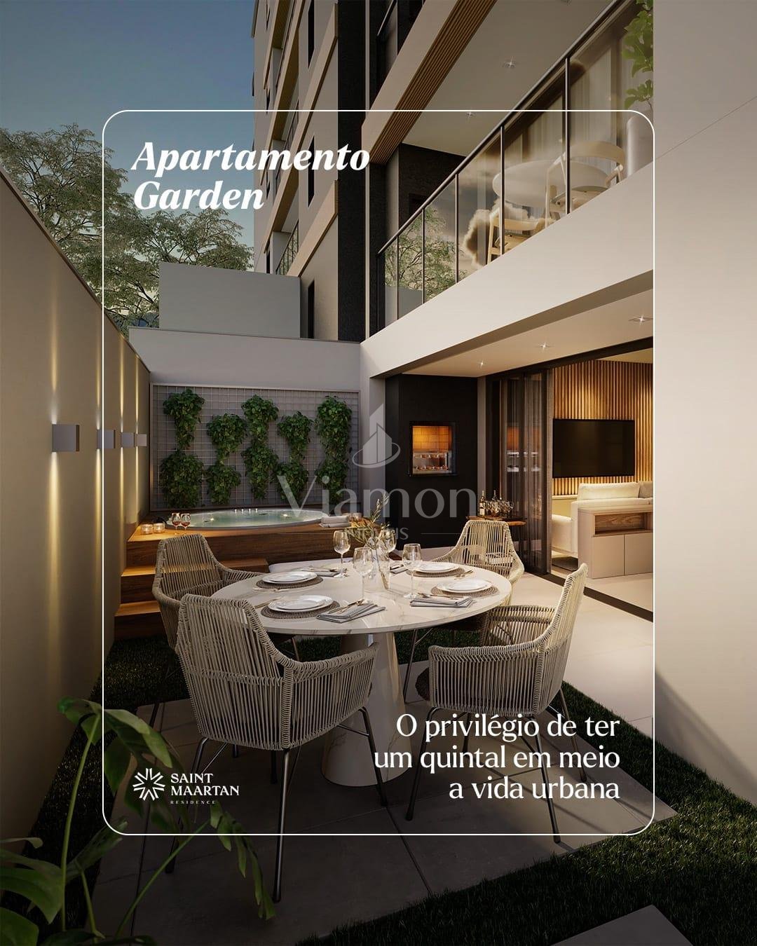Apartamento Garden com grande 83 m , somente de área externa ,...