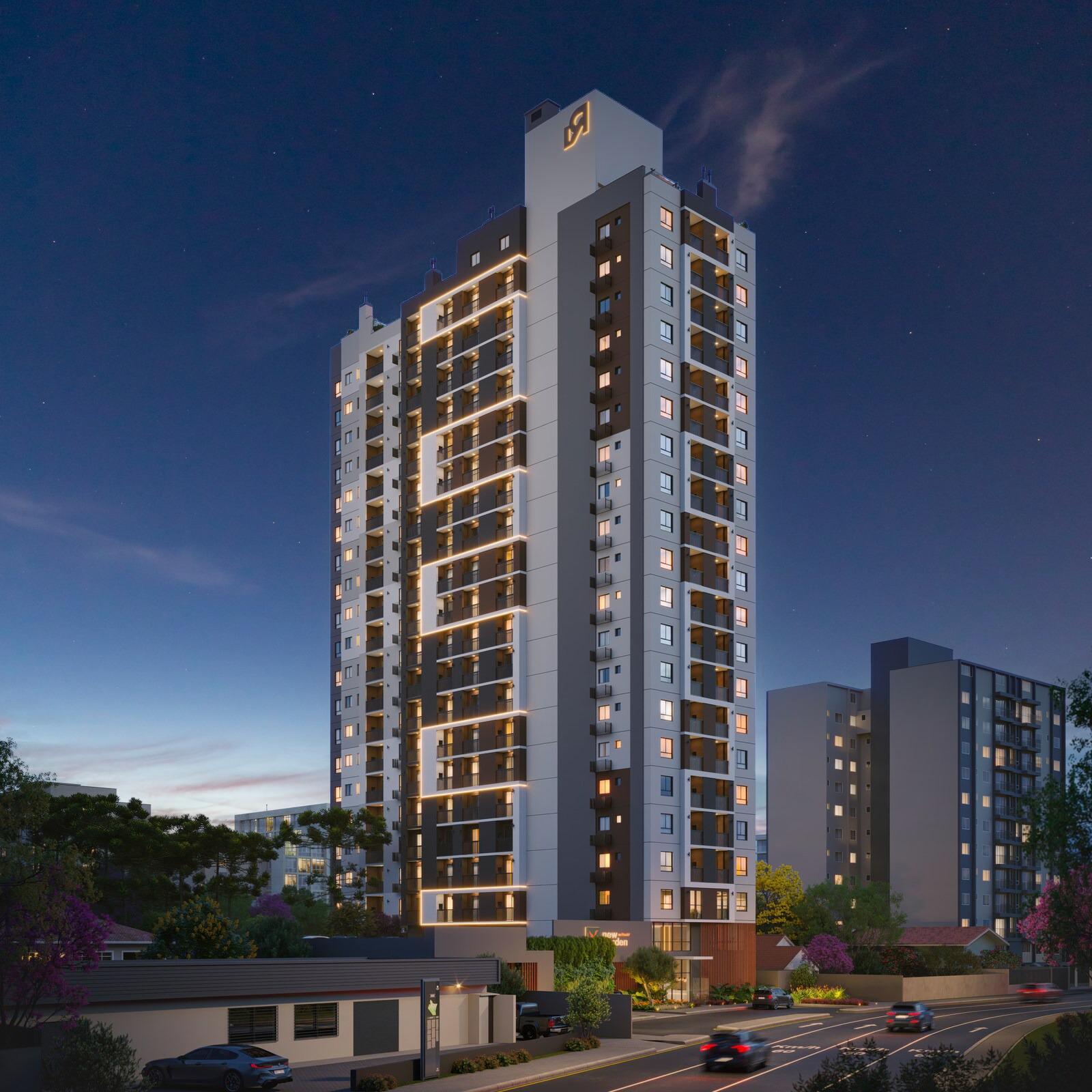 Apartamento com lazer completo a 3 quadras do Shopping Palladium