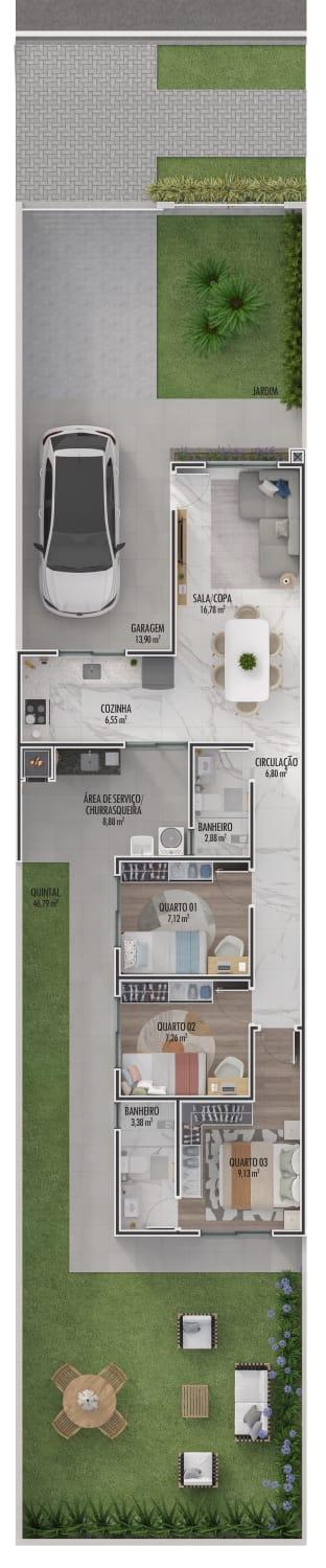 Casa à venda 3 quartos , capela velha, ARAUCARIA - PR