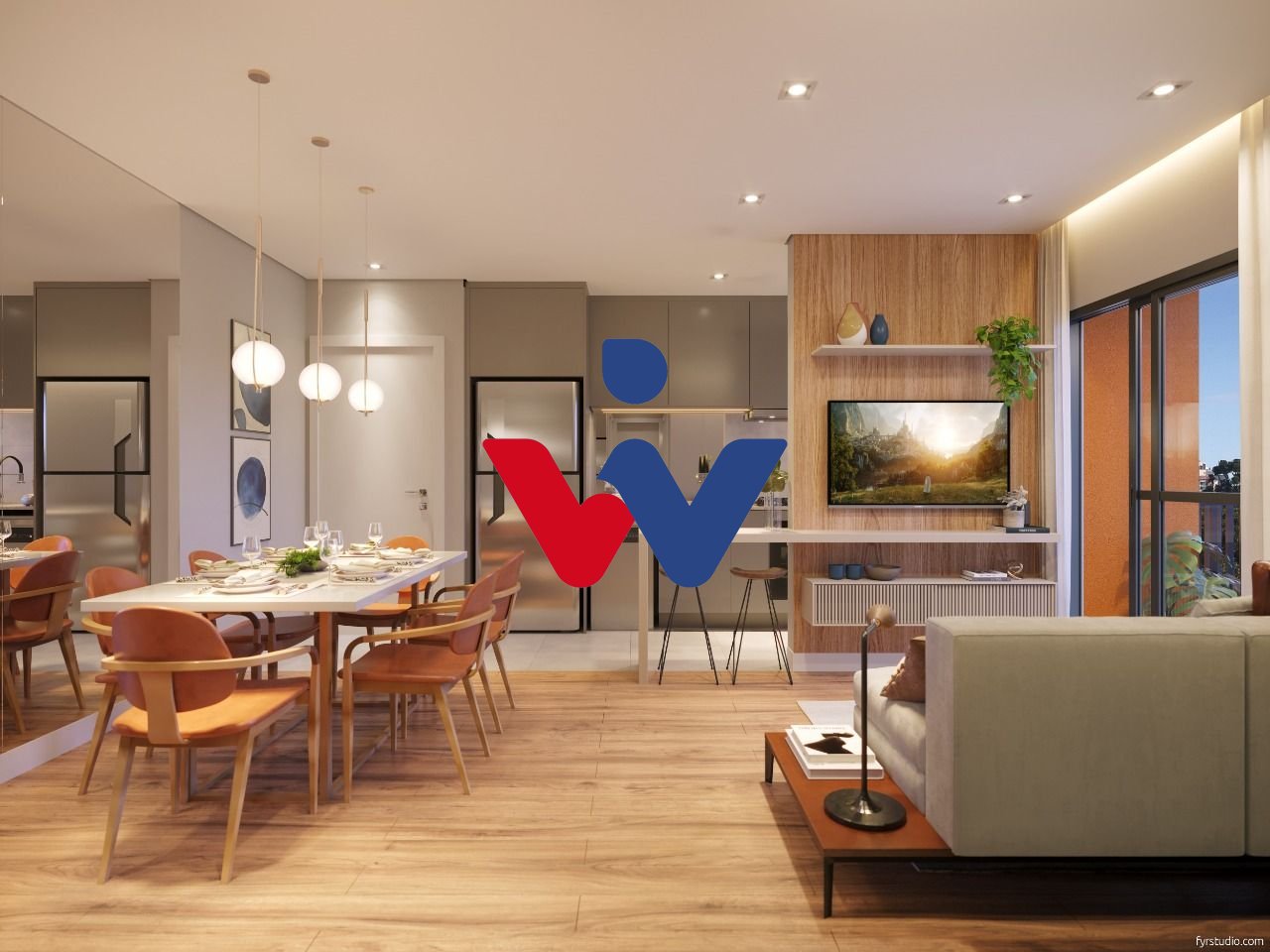 Apartamento com 2 dormitórios à venda,53.07 m , CURITIBA - PR