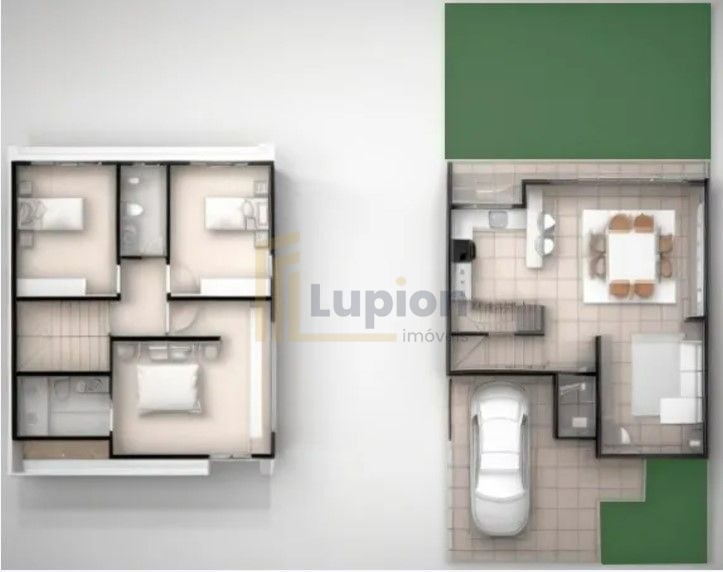 Casa com 3 dormitórios à venda, 120 m  por R  690.000,00 - Cam...