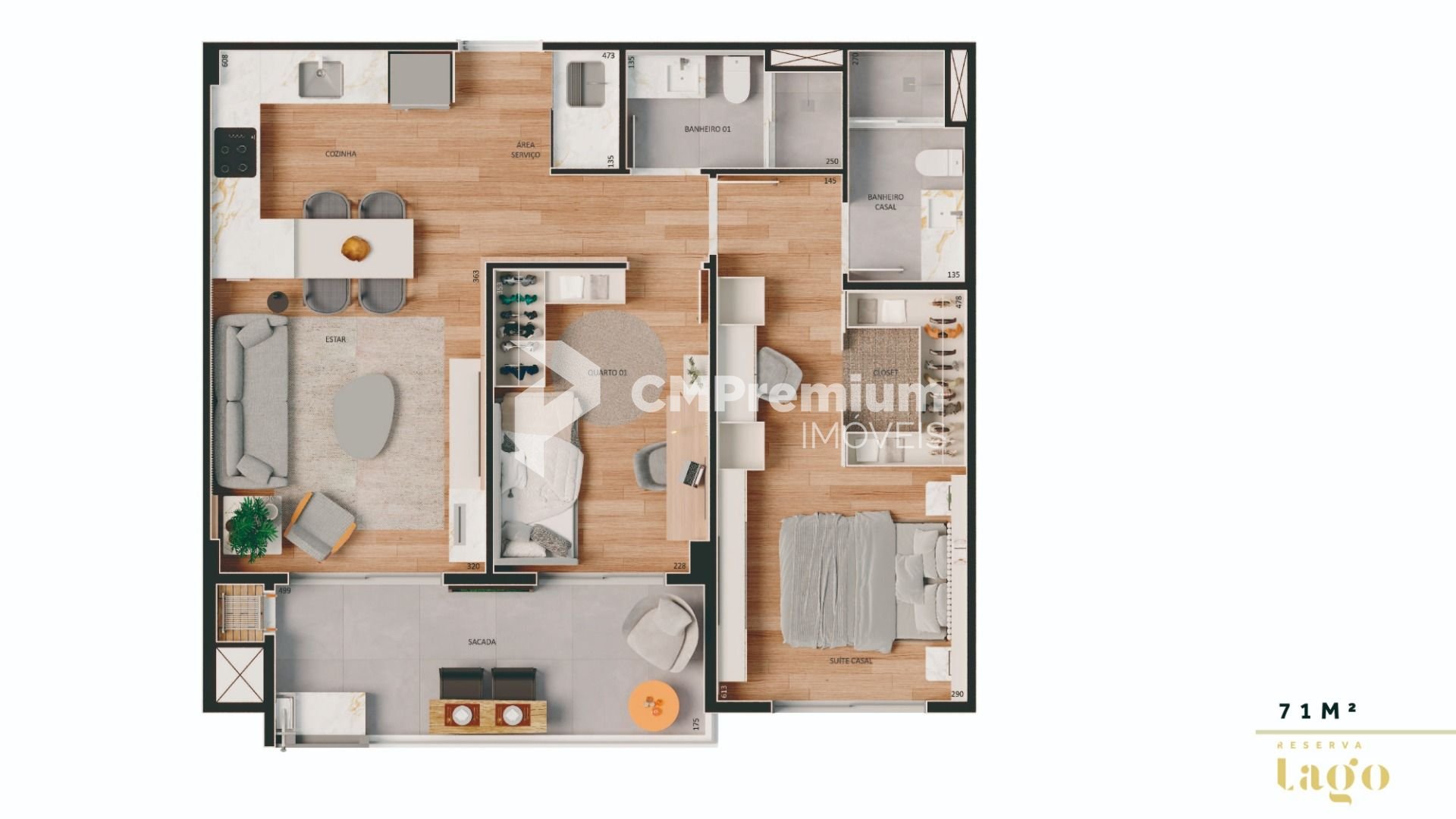 Apartamento Dois Quartos No Seminário