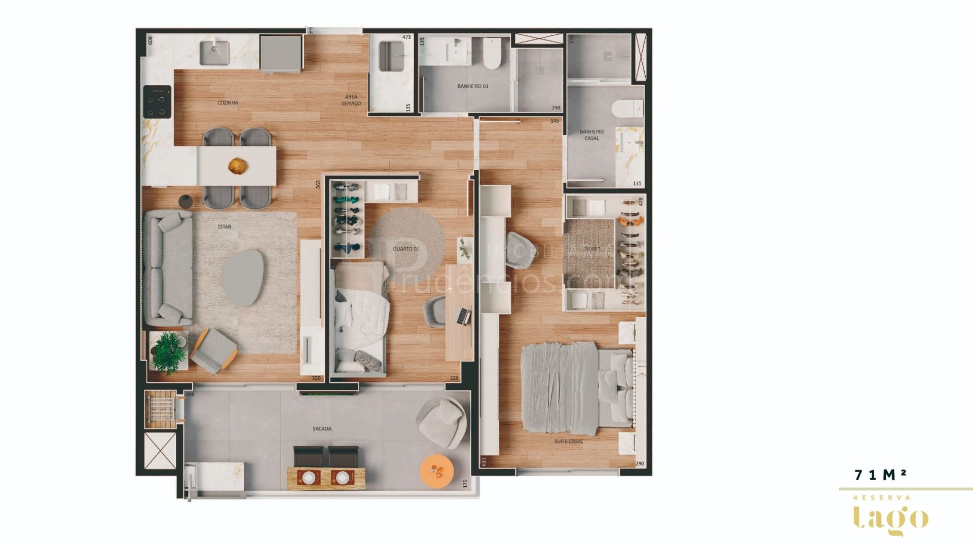 Apartamento Dois Quartos No Seminário