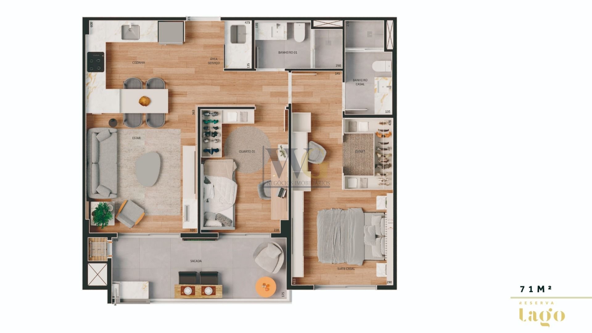 Apartamento Dois Quartos No Seminário