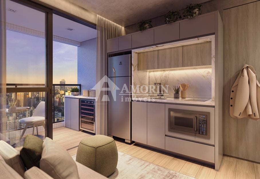 Apartamento com 1 dormitório à venda,41.15 m , centro, CURITIB...