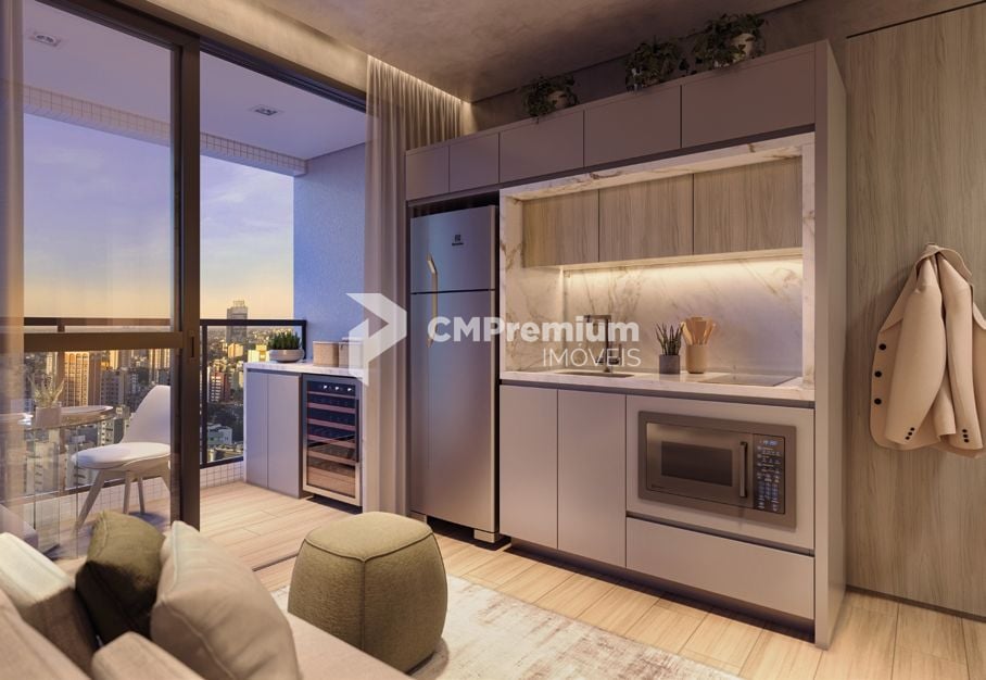 Apartamento com 1 dormitório à venda,41.15 m , centro, CURITIB...
