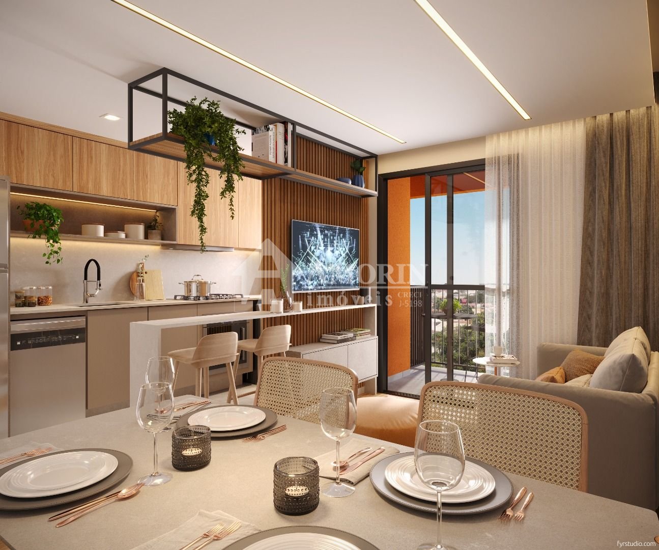 Apartamento com 2 dormitórios à venda,53.07 m , CURITIBA - PR