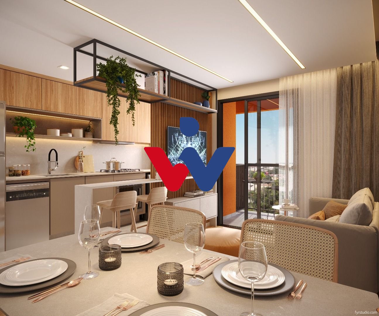 Apartamento com 2 dormitórios à venda,53.07 m , CURITIBA - PR