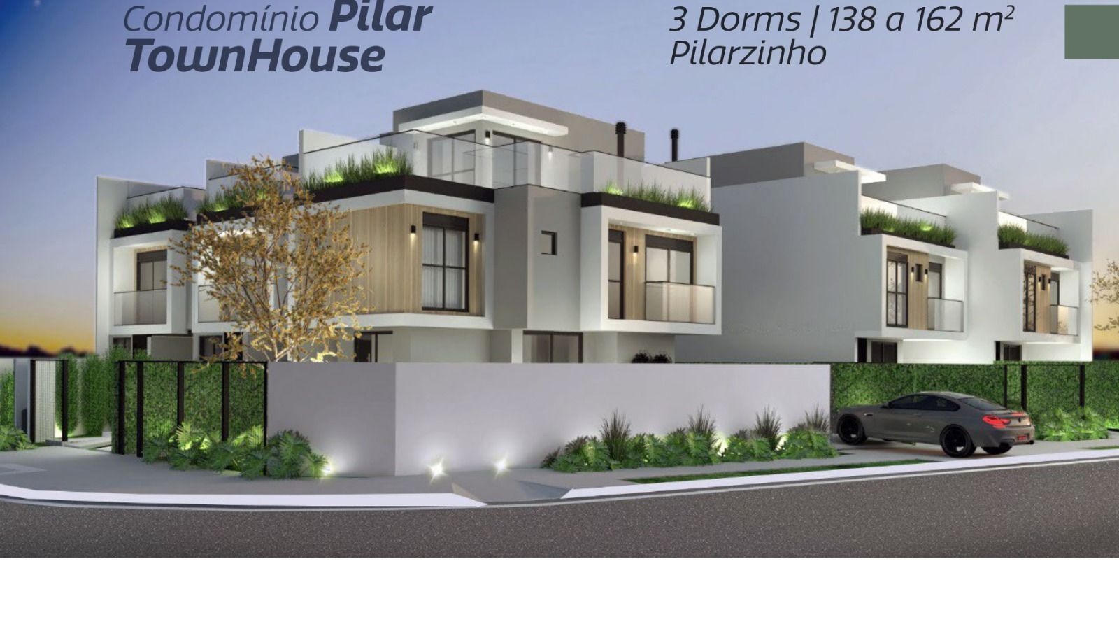 Sobrados Triplex Townhouse  Sofisticação, Lazer e 4 Opções de Plantas