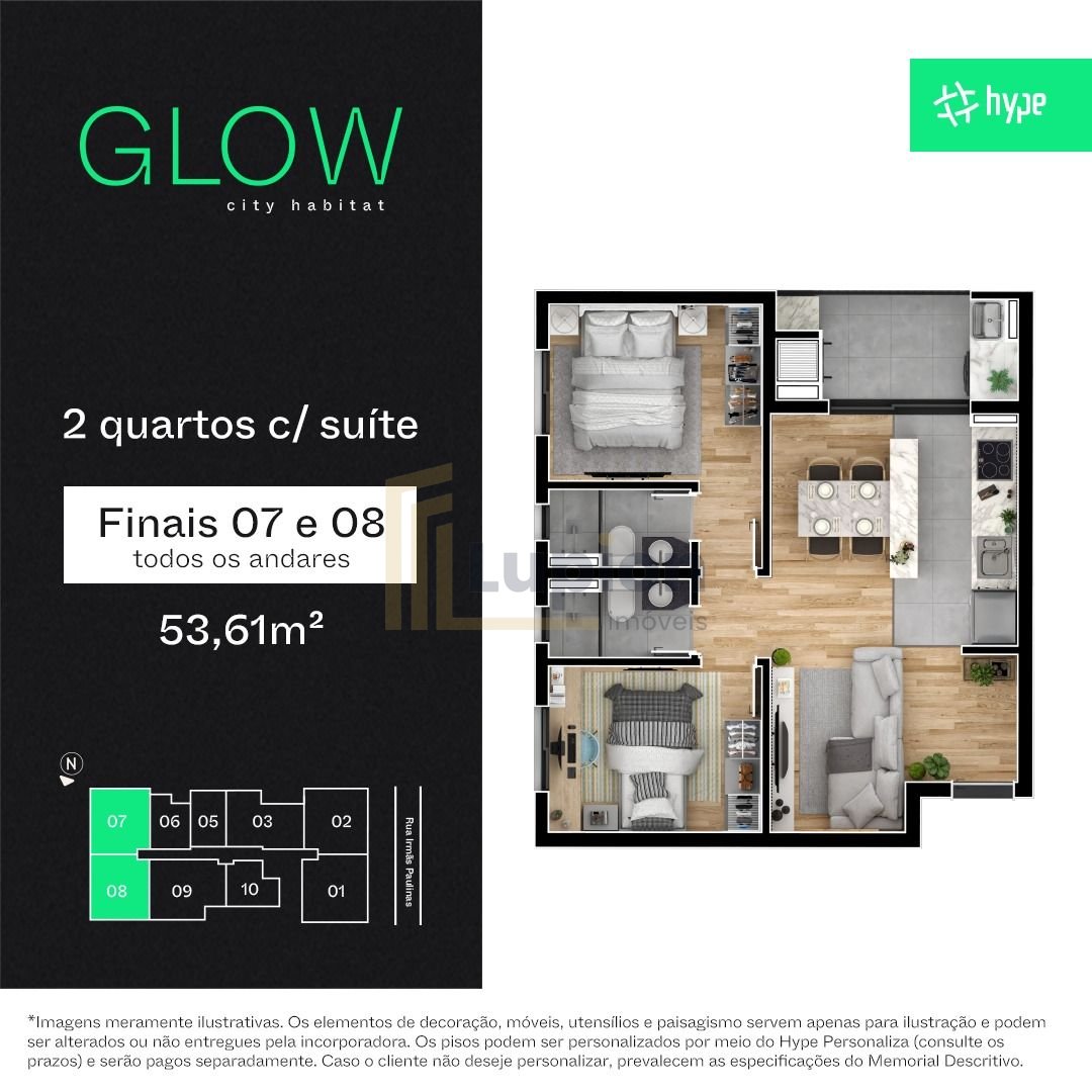 Apartamento com 3 dormitórios à venda,5694.00 m , novo mundo, ...