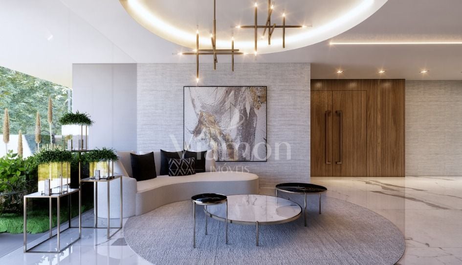 Apartamento de Luxo no Mossunguê  3 Suítes, Sacada com Churras...