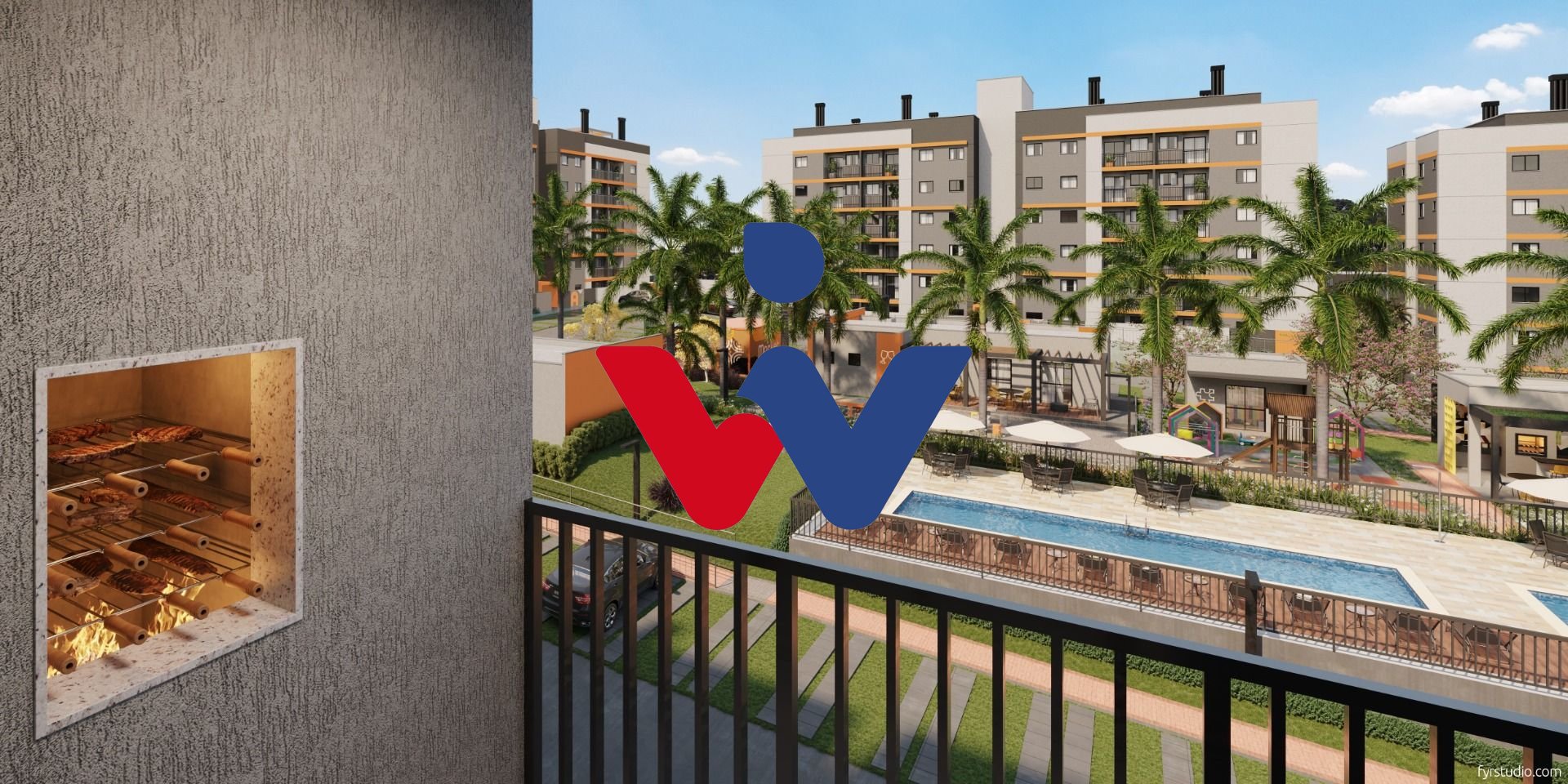 Apartamento com 2 dormitórios à venda,53.07 m , CURITIBA - PR