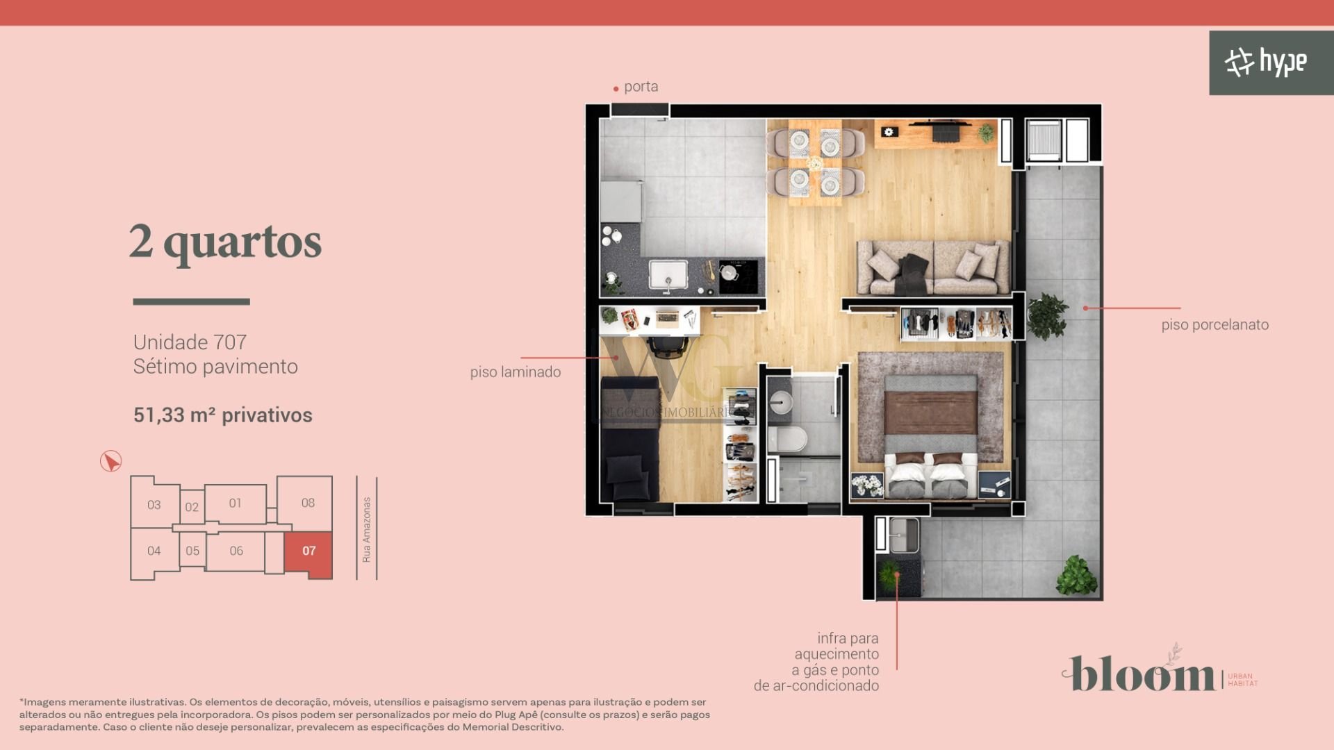 Apartamento com 2 dormitórios à venda, 55 m  por R  619.900,00...