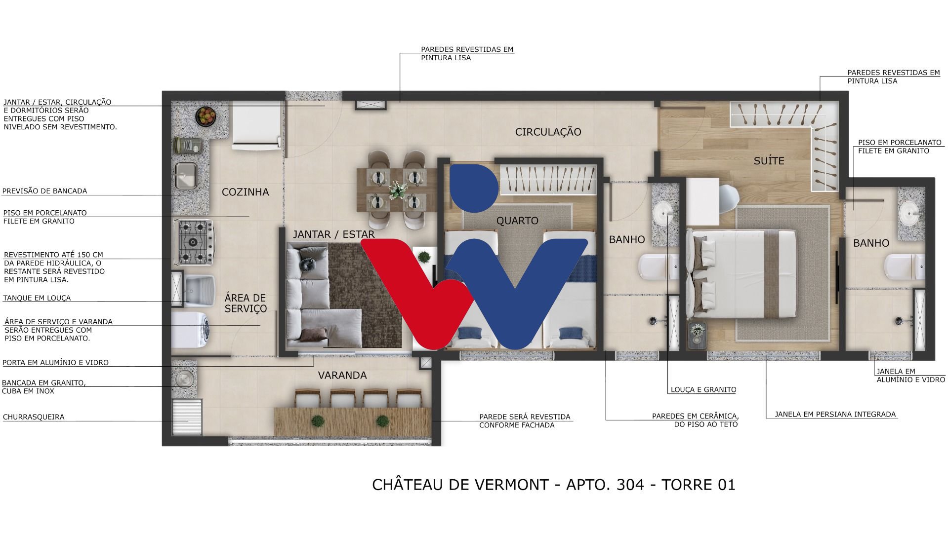 Apartamento Garden com 2 dormitórios à venda, 92 m  por R  424...