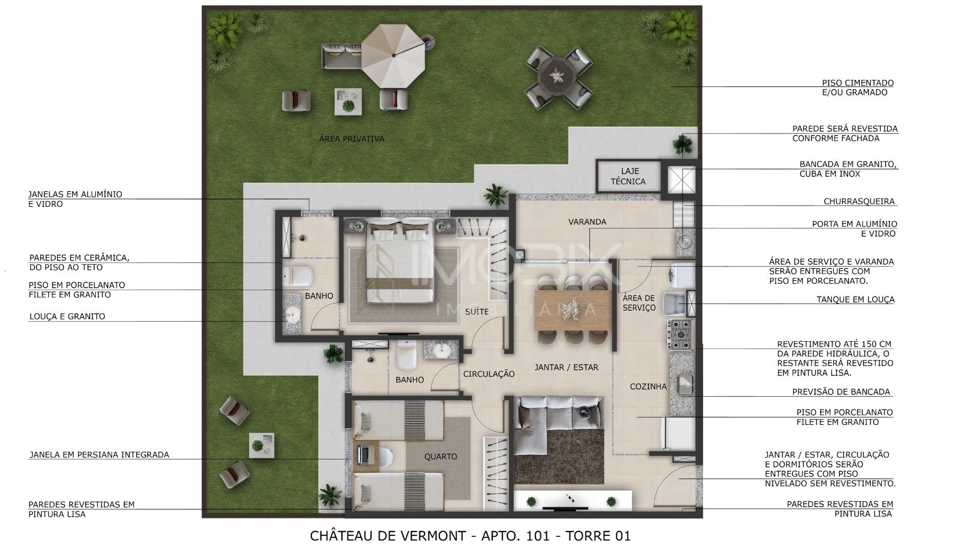Apartamento Garden com 2 dormitórios à venda, 92 m  por R  424...