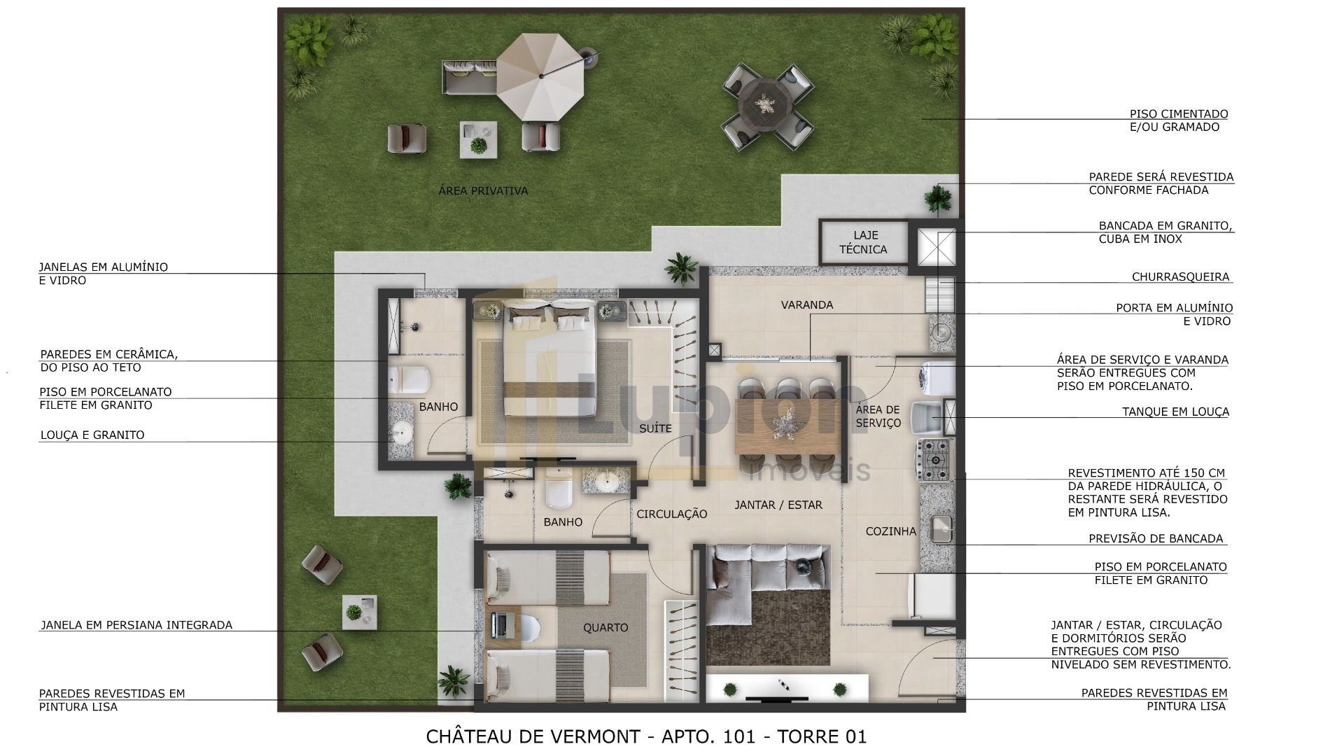 Apartamento Garden com 2 dormitórios à venda, 92 m  por R  424...