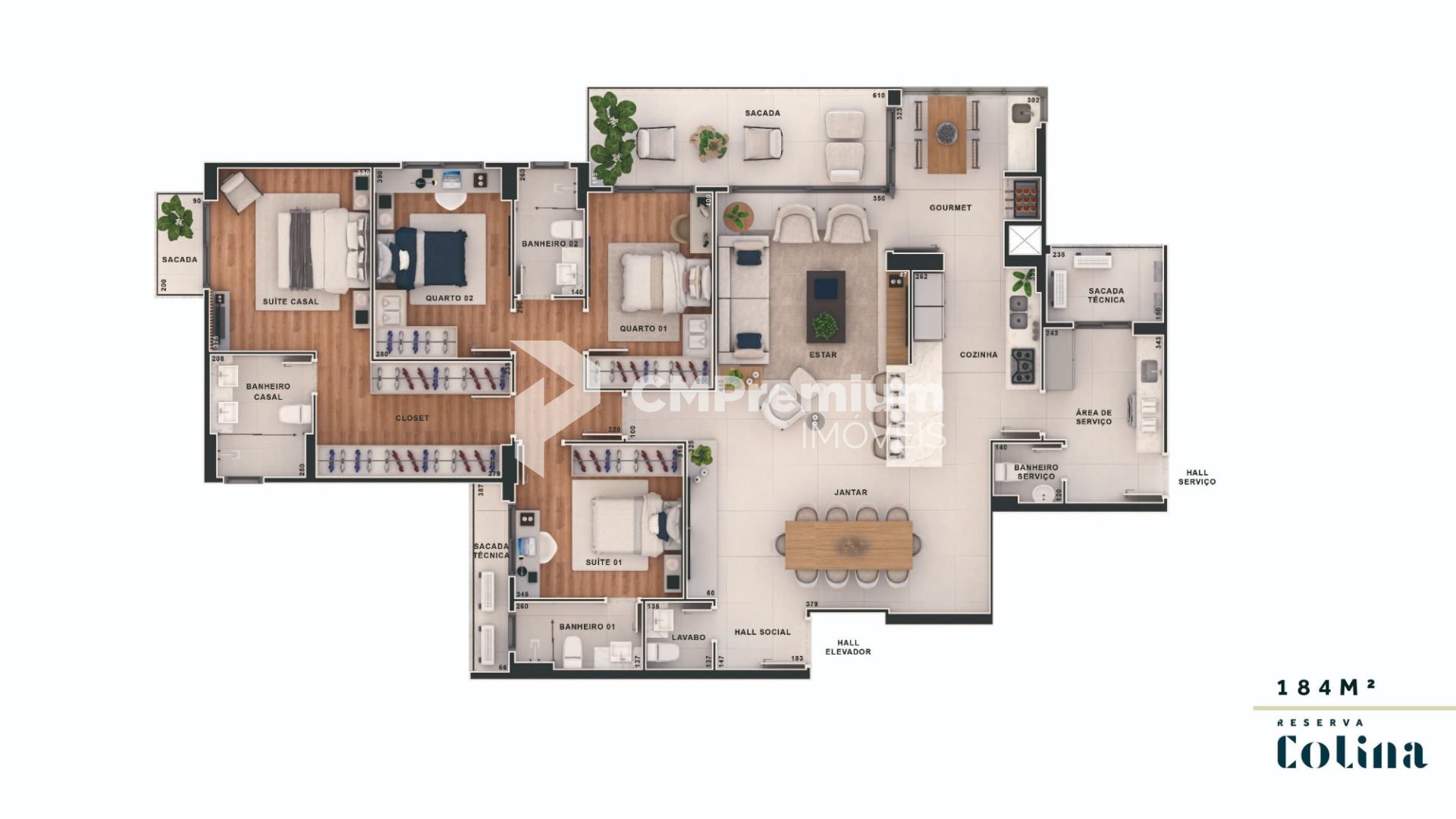 Apartamento Com Quatro Suítes No Seminário