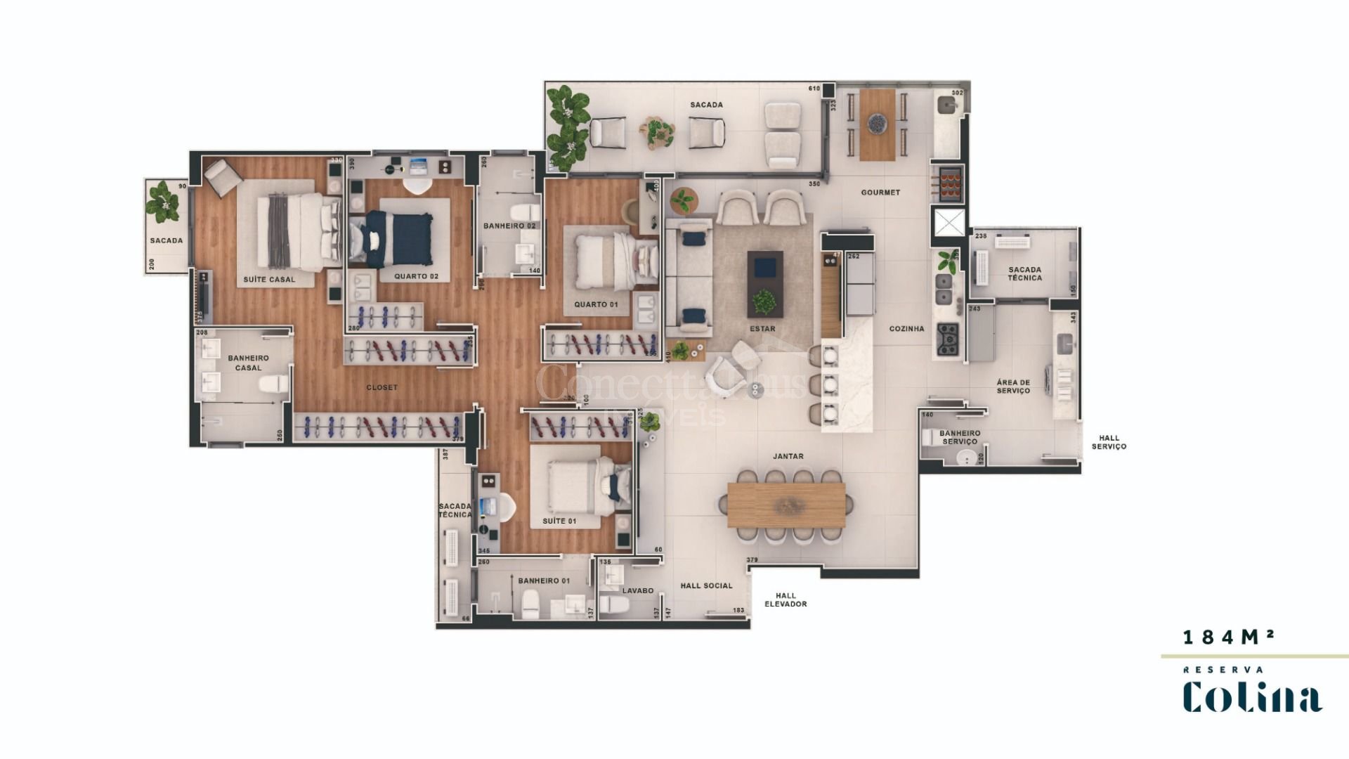 Apartamento Com Quatro Suítes No Seminário