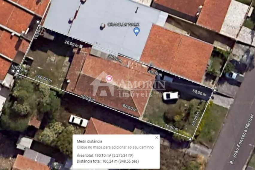 Terreno à venda, 490 m  por R  630.000,00 - Atuba - Curitiba PR